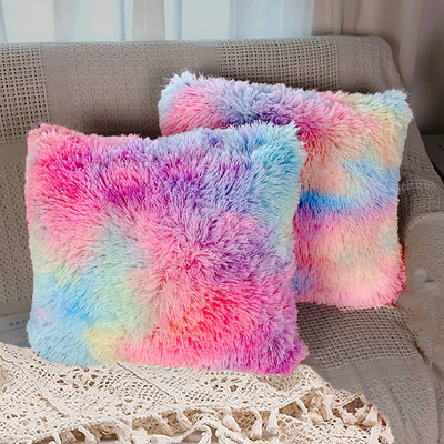 PICKKART Microfibre Solid Cushion Pack of 2(Multicolor)