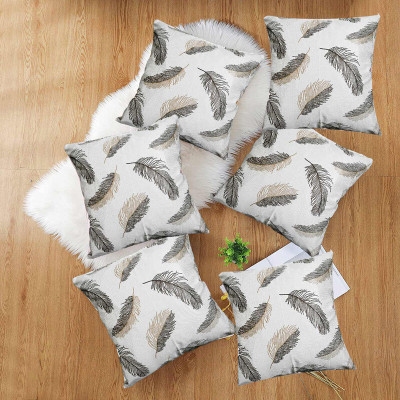 Hims Polyester Cushions Cover(50 cm*50 cm, Pack of 6, Brown)