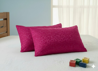 Laxmi Enterprises Silk Cushions & Pillows Cover(Pack of 2, 38 cm*64 cm, Maroon)