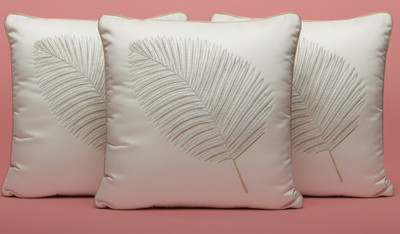 Vornexa Velvet Cushions & Pillows Cover(40 cm*40 cm, Pack of 3, White)