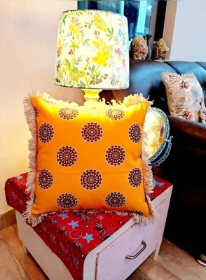 Fashnita clothing Canvas Cushions & Pillows Cover(Pack of 2, 40 cm*40 cm, Yellow)