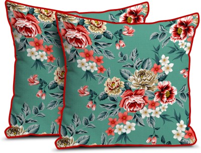 Softlife Floral Cushions Cover(Pack of 2, 40 cm*40 cm, Multicolor)