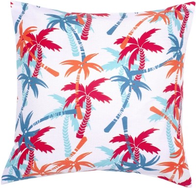 Alina decor Printed Cushions Cover(Pack of 2, 40 cm*40 cm, Orange, White)
