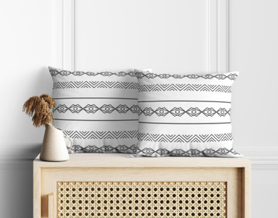 ASTITVA Cotton Cushions Cover(45 cm*45 cm, Pack of 2, White)