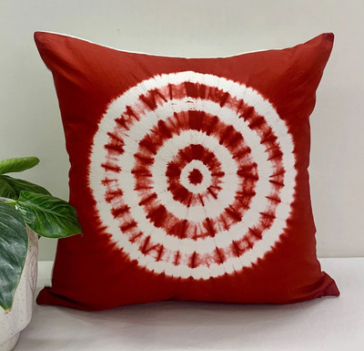 Sleepy Threads Cotton Cushions Cover(40 cm*40 cm, Red)
