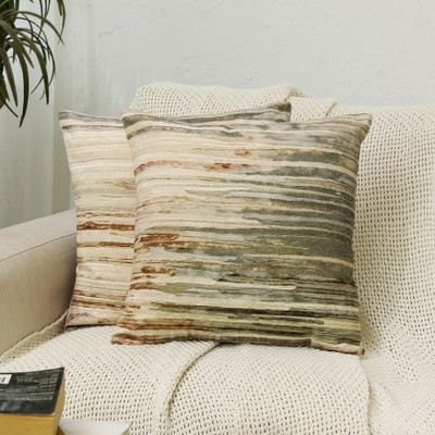 P.D.Creation Cotton Cushions & Pillows Cover(40 cm*40 cm, Multicolor)