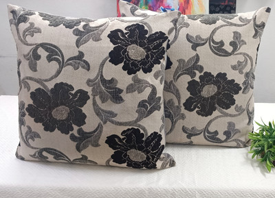 Real Desi Chenille Cushions Cover(60 cm*60 cm, Pack of 2, Multicolor)