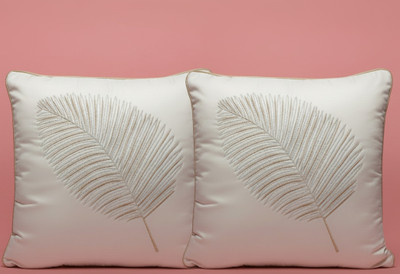 Vornexa Velvet Cushions & Pillows Cover(40 cm*40 cm, Pack of 2, White)