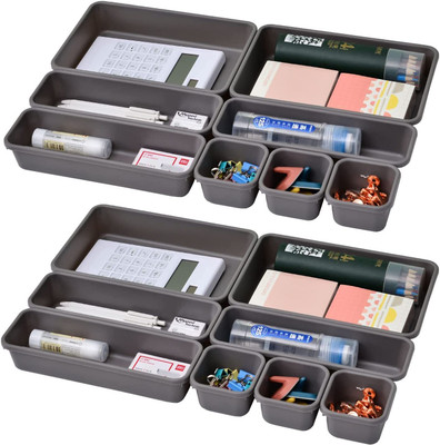 SUKHAD Empty Cutlery Holder Case(Grey  Holds 16 Pieces)