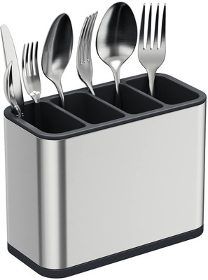 dreamenterprise Empty Cutlery Holder Case(Silver  Holds 40 Pieces)