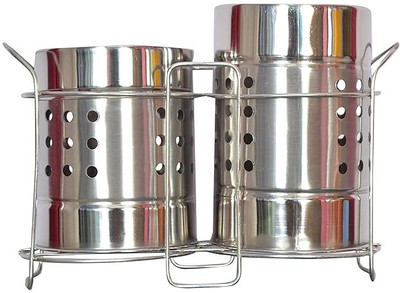 Boxberry Empty Cutlery Holder Case(Steel  Holds 36 Pieces)