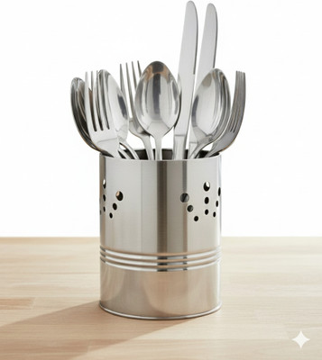 shub Empty Cutlery Holder Case(SILVER  Holds 18 Pieces)