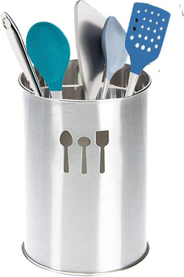 AT Mark Empty Cutlery Holder Case(Silver  Holds 50 Pieces)