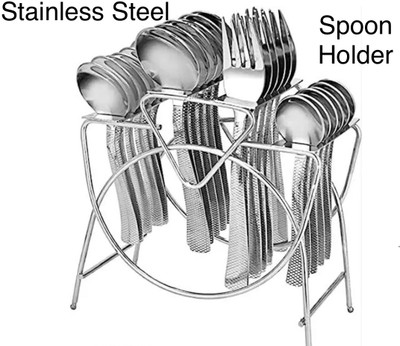 Ekkum Empty Cutlery Holder Case(Silver  Holds 24 Pieces)