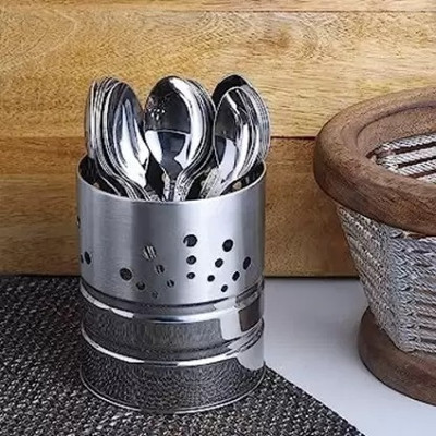 LSARI Empty Cutlery Holder Case(Silver  Holds 48 Pieces)