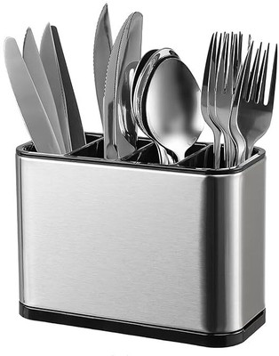 MAGNITE Empty Cutlery Box Case(Silver  Holds 40 Pieces)