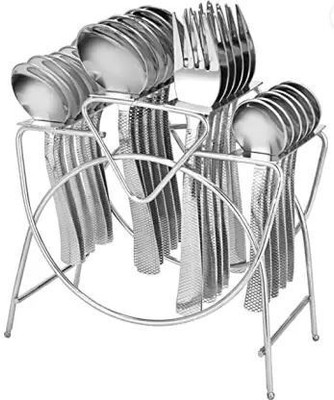 BCREATION Empty Cutlery Hard Case Cover Case(SILVER  Holds 24 Pieces)
