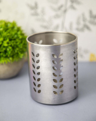 MARKET 99 Empty Cutlery Holder Case(Silver  Holds 10 Pieces)