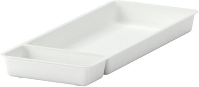 IKEA Empty Cutlery Holder Case(White  Holds 15 Pieces)