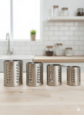 shub Empty Cutlery Holder Case(SILVER  Holds 20 Pieces)