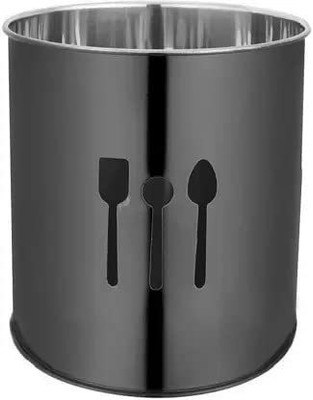 ANIAN Empty Cutlery Holder Case(Black  Holds 24 Pieces)