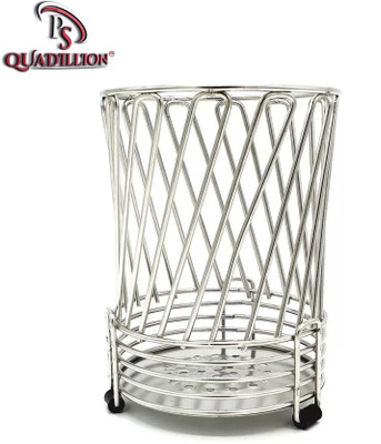 PS QUADILLION Empty Cutlery Holder Case(Silver  Holds 20 Pieces)