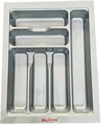 ALKOS Empty Cutlery Box Case(Grey  Holds 30 Pieces)