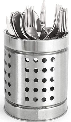AT Mark Empty Cutlery Holder Case(Silver  Holds 50 Pieces)
