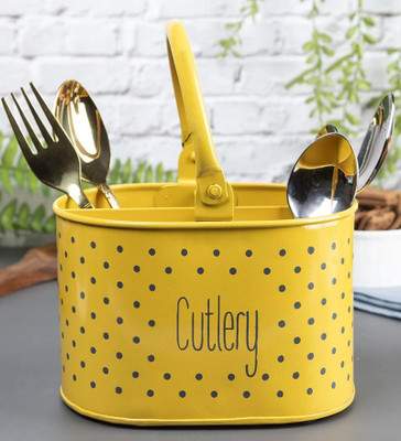 SONE KEY CHIDIYA Empty Cutlery Holder Case(Yellow  Holds 25 Pieces)
