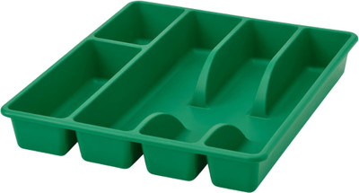 IKEA Empty Cutlery Box Drawer Case(GREEN  Holds 15 Pieces)