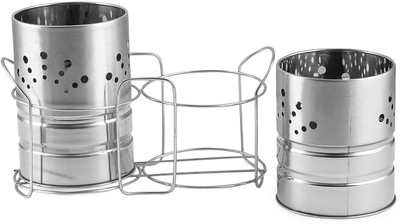 Legion Empty Cutlery Holder Case(silver  Holds 70 Pieces)