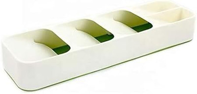 divinezon Empty Cutlery Holder Case(Green  Holds 24 Pieces)