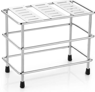 Puno Empty Cutlery Holder Case(Silver  Holds 18 Pieces)