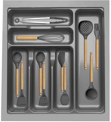 RAZA Empty Cutlery Box Case(grey  Holds 6 Pieces)