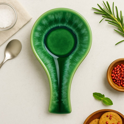 LA TABLEWARE Empty Cutlery Holder Case(Green  Holds 1 Pieces)