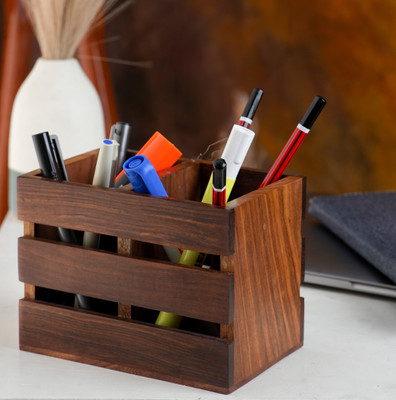 Ikari Homes Empty Cutlery Holder Case(Brown  Holds 1 Pieces)