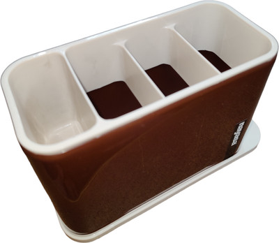 NAYASA Empty Cutlery Holder Case(Brown  Holds 40 Pieces)