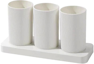 COLOSSAL Empty Cutlery Holder Case(White  Holds 3 Pieces)