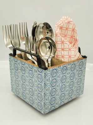 Easyroot Empty Cutlery Holder Case(Brown  Holds 40 Pieces)