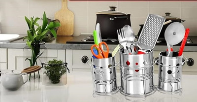 Wiretail Empty Cutlery Holder Case(White  Holds 1 Pieces)
