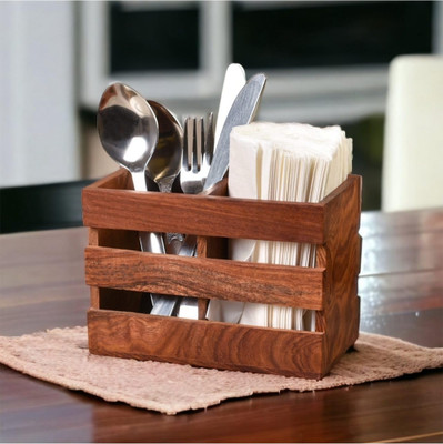 Taargo crafts Empty Cutlery Holder Case(NA  Holds 25 Pieces)