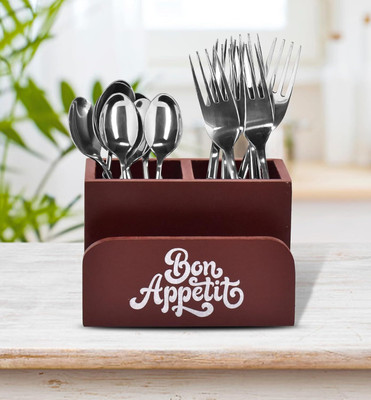 Dime Store Empty Cutlery Box Case(Brown  Holds 3 Pieces)
