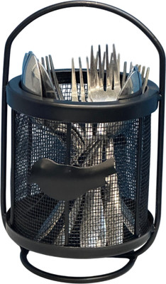 PRIME KRAFTS Empty Cutlery Holder Case(BLACK  Holds 24 Pieces)