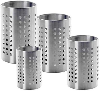 Jivan Products Empty Cutlery Holder Case(SILVER  Holds 4 Pieces)
