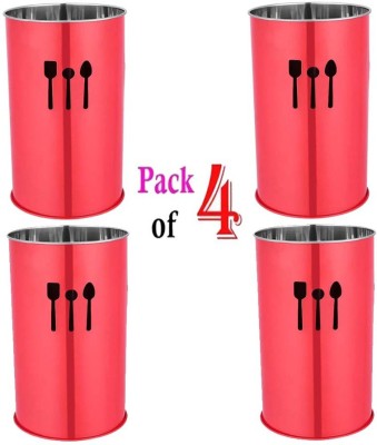 ERcial Store Empty Cutlery Holder Case(Red  Holds 100 Pieces)