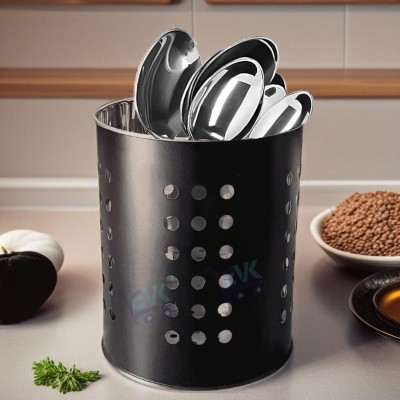 frogtail Empty Cutlery Holder Case(black  Holds 18 Pieces)