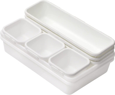 SUKHAD Empty Cutlery Holder Case(white  Holds 8 Pieces)