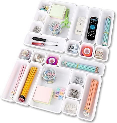 SUKHAD Empty Cutlery Holder Case(white  Holds 22 Pieces)