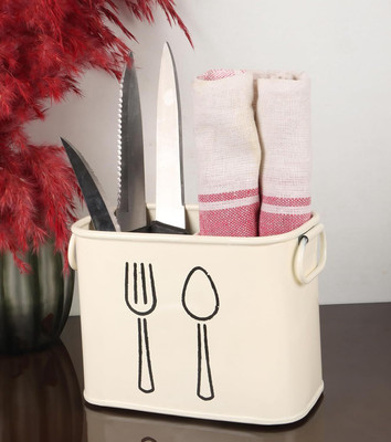frogtail Empty Cutlery Holder Case(white  Holds 30 Pieces)