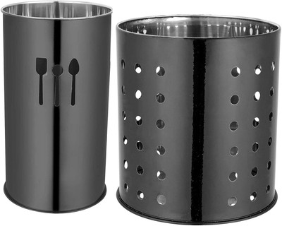 MAMOIR Empty Cutlery Holder Case(BLACK  Holds 20 Pieces)